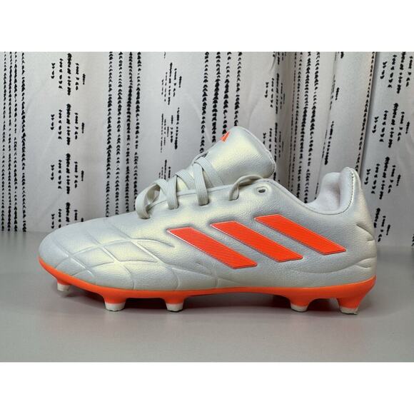 adidas Youth Copa Pure.3 FG Cleats 2.5 White Leather Soccer HQ8944 NWB - Picture 3 of 12
